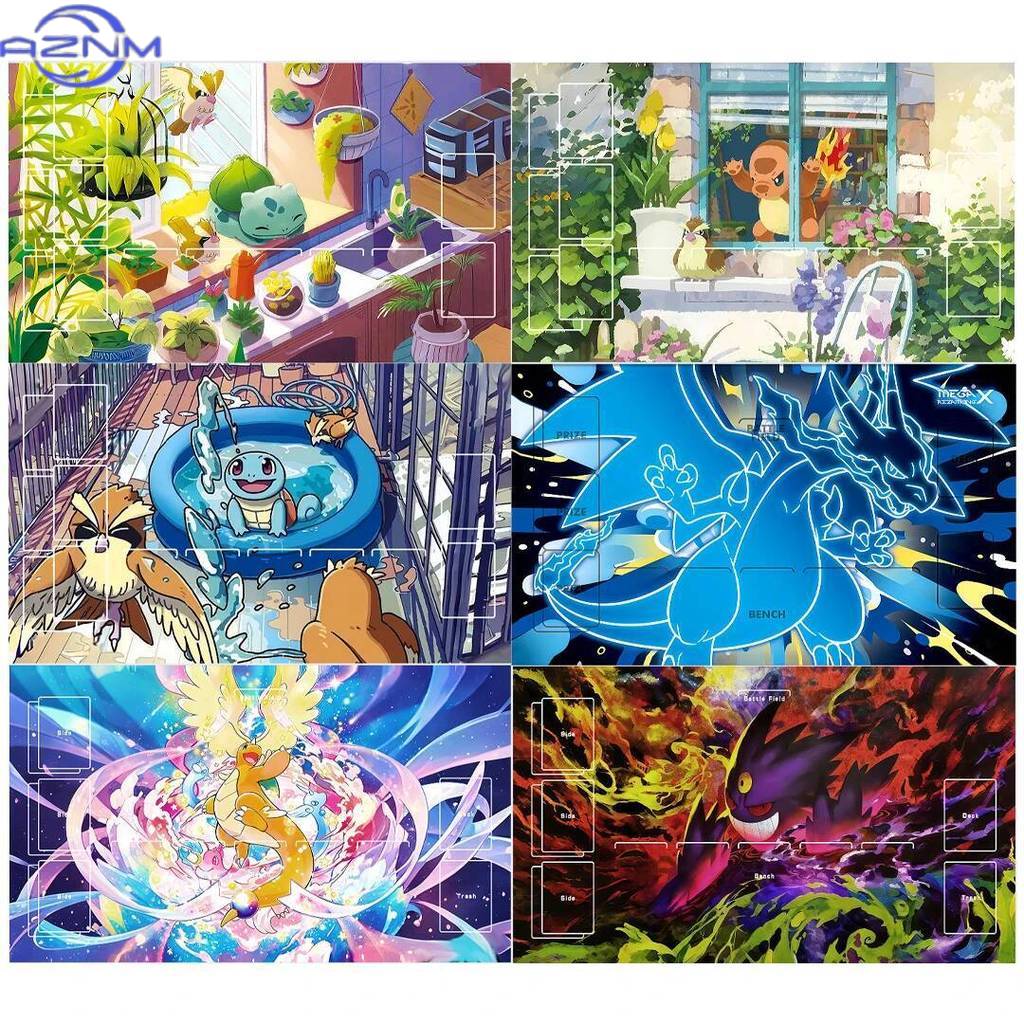 Door Mat Blank - Pokemon Macera Sahnesi TCG Oyun Matı,