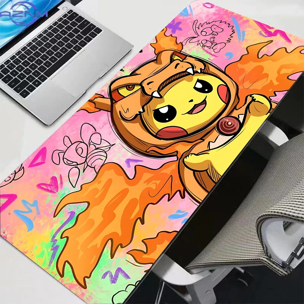 Door Mat Blank - Şirin Pikachu Charizard Cosplay Graffiti Anime