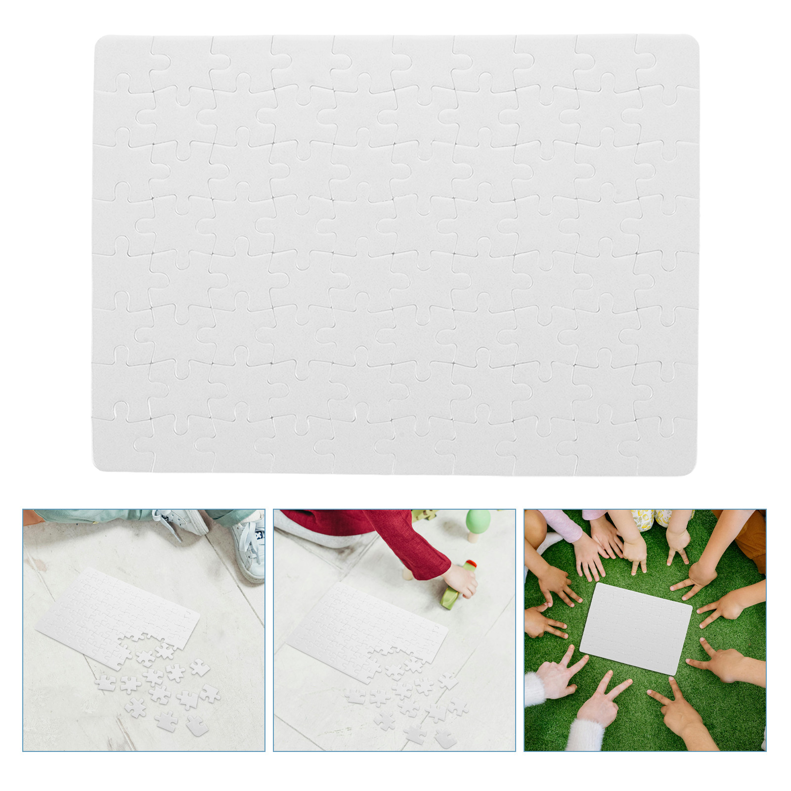 Boş Yapboz Kağıtları – 4 Adet  - Puzzle Blank White incelemesi ve fiyatı