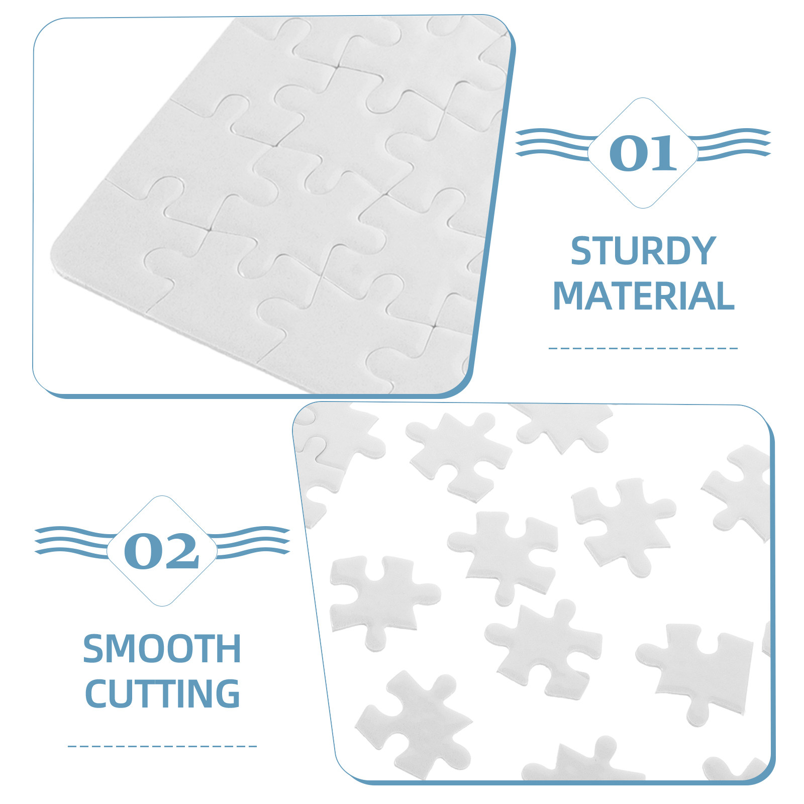 4 Adet Boş Sublimasyon Yapılab - Puzzle Blank White incelemesi ve fiyatı