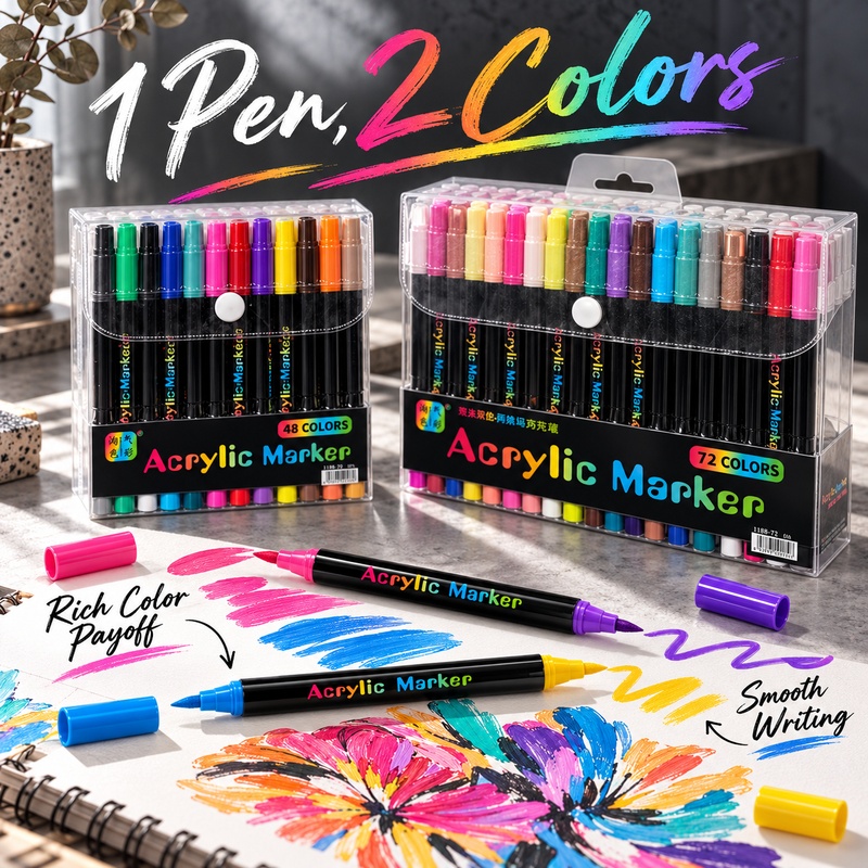Çift Renkli Akrilik Boya Kalem - Copic Marker Classic incelemesi ve fiyatı
